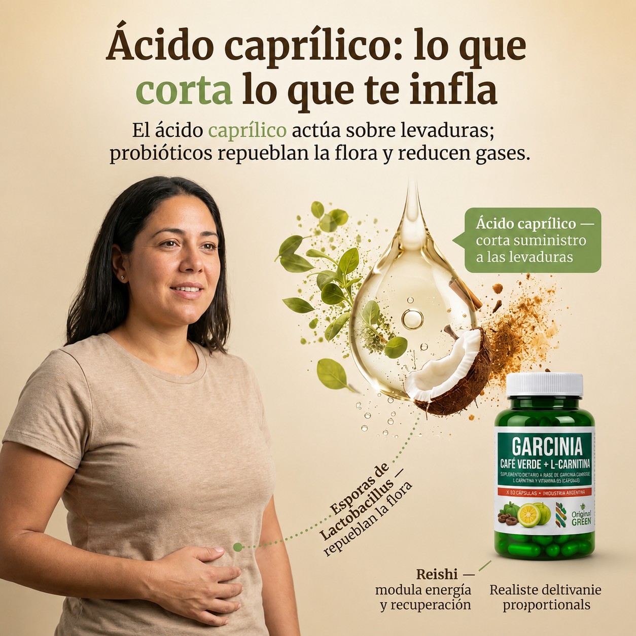 Garcinia + Café Verde + L-Carnitina – Energía y bienestar para acompañar tu rutina diaria