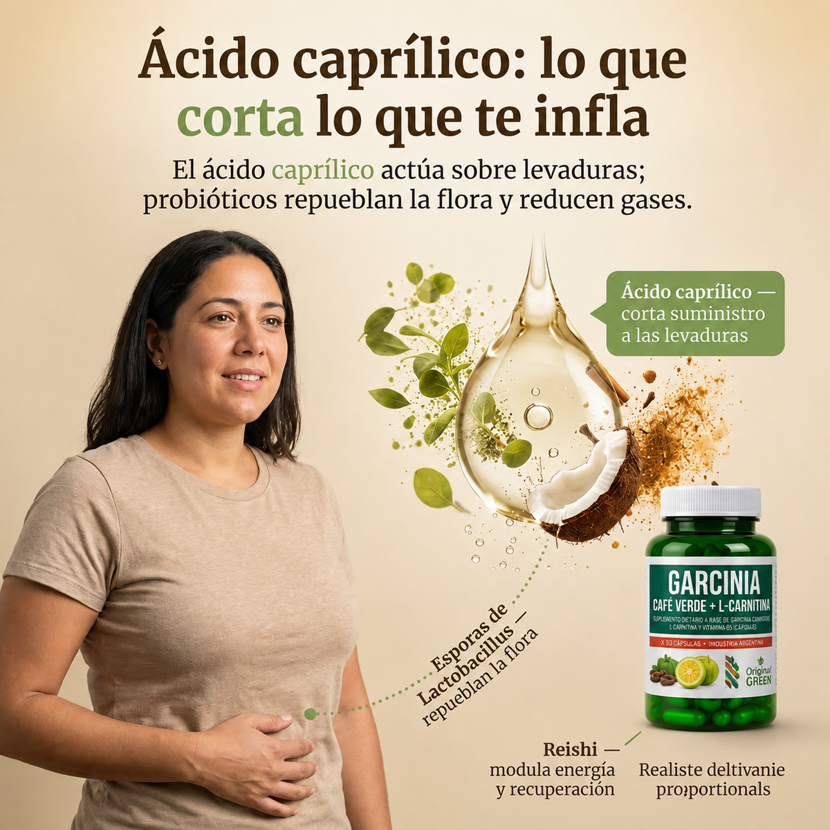 Garcinia + Café Verde + L-Carnitina – Energía y bienestar para acompañar tu rutina diaria