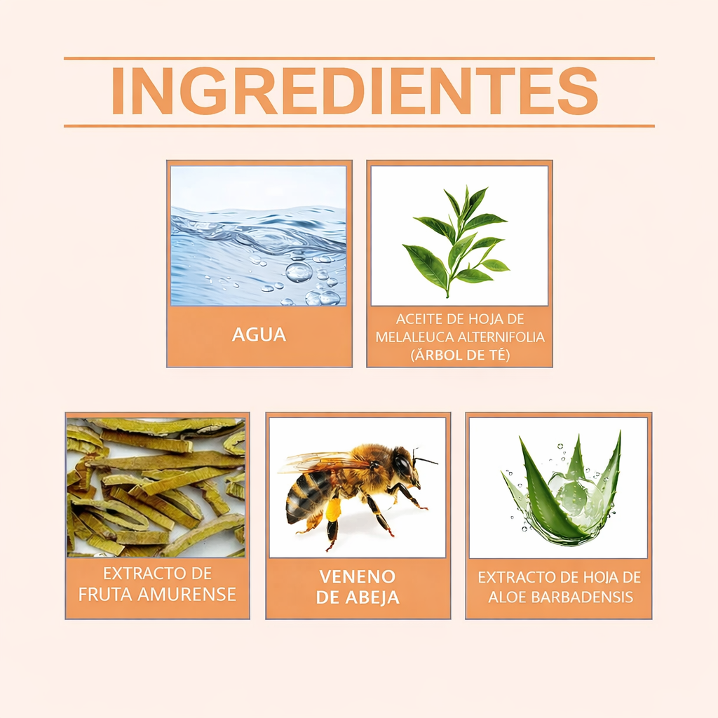 Bee Venom Nail Spray - Fortalece e hidrata las uñas. Líquido para todo tipo de uñas.