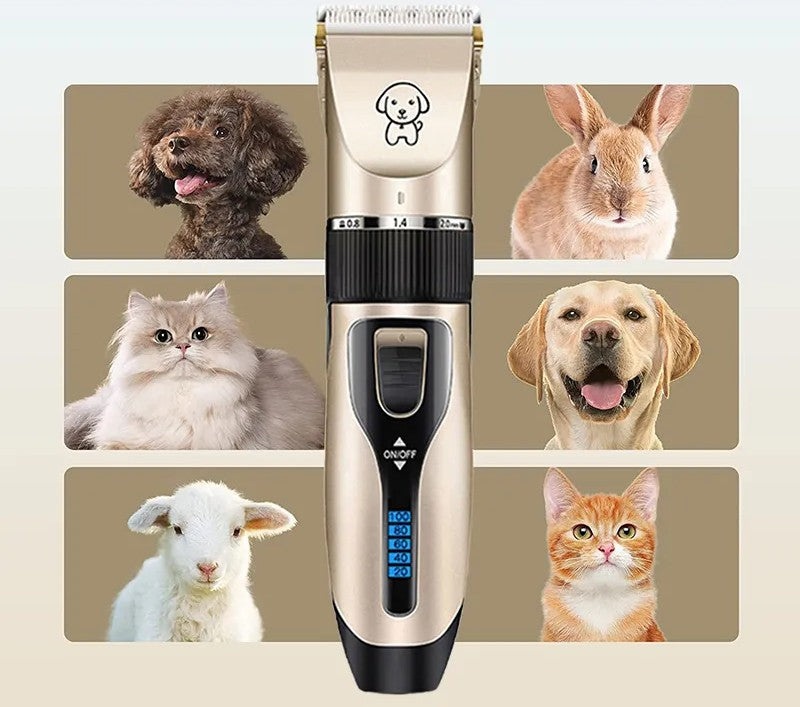 Trimmer Eléctrico para Perros y Gatos – Silencioso, Recargable y Profesional en Casa