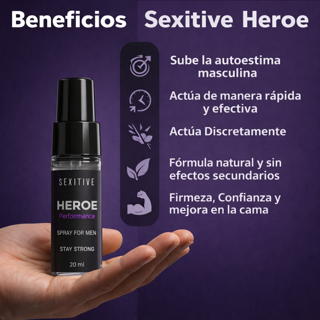 Heroe Performance – Erección rápida, potente y duradera