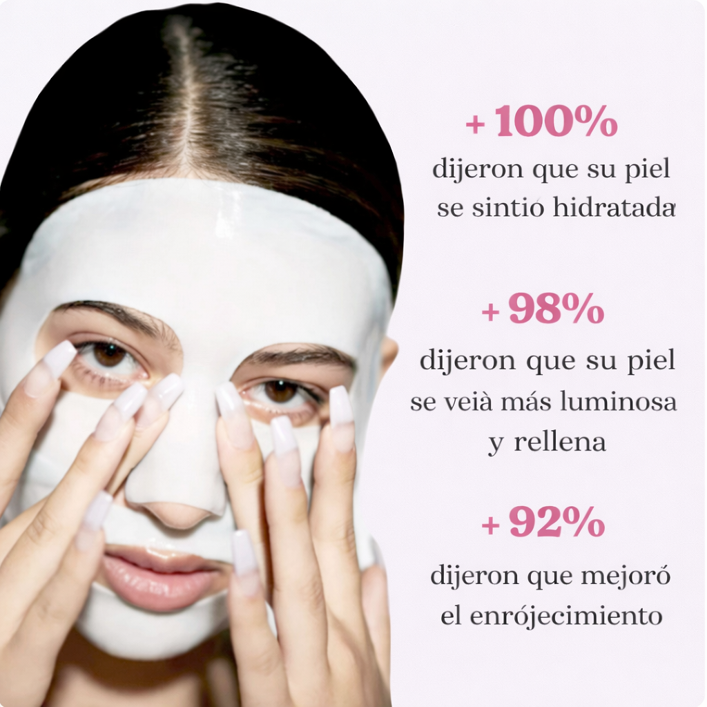 Máscara facial de colágeno — logrà una piel tipo “glass skin” de un día para el otro