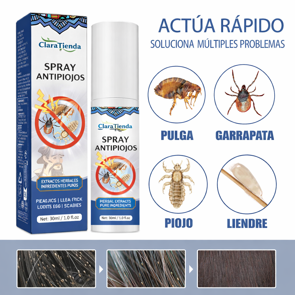 LiceFree Vita-E Spray – Spray Antipiojos de Acción Instantánea