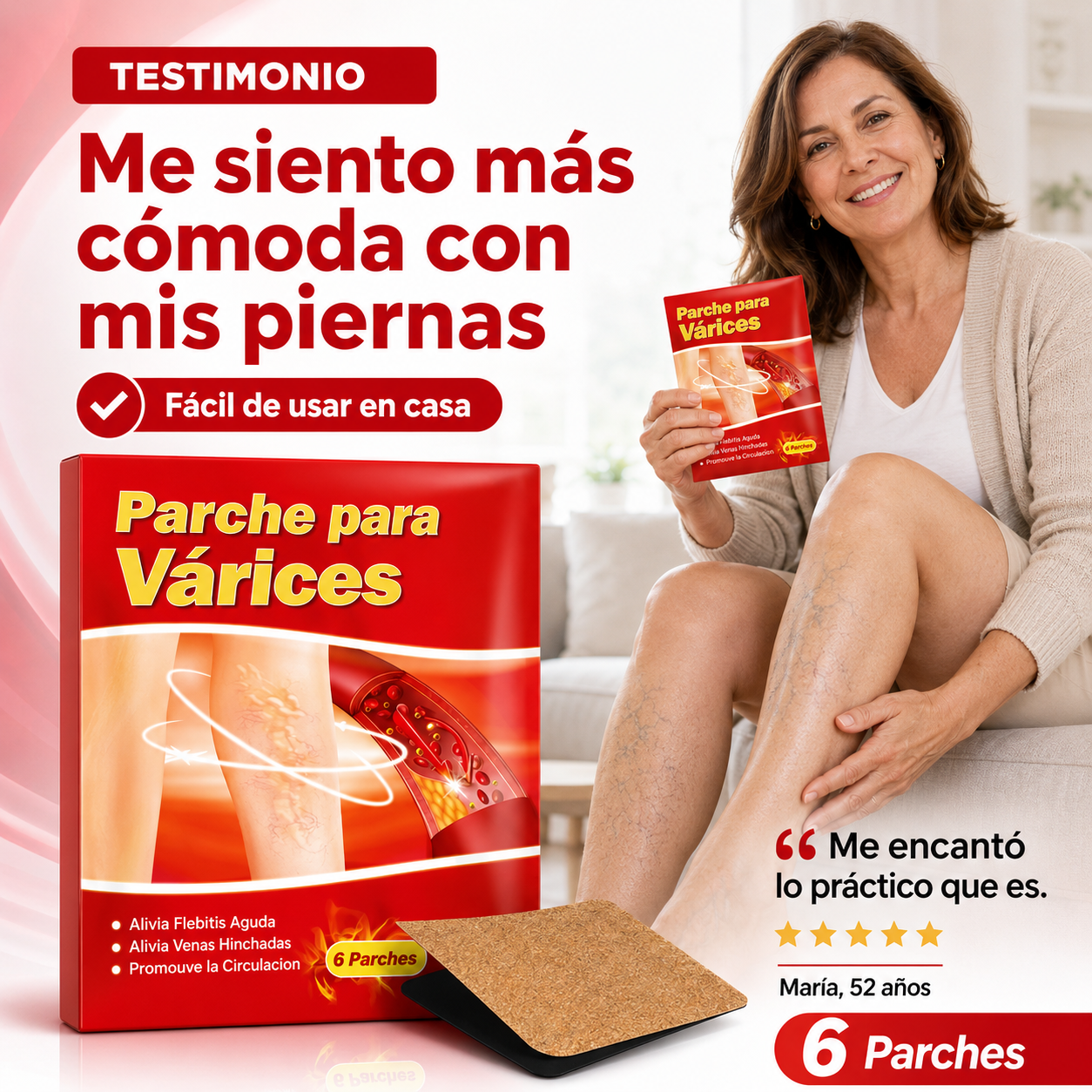 Parches para Várices – Cuidado simple para piernas con venas visibles