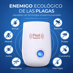 Repelente Ultrasónico Pest Reject 200m² – Seguro para Mascotas y Niños