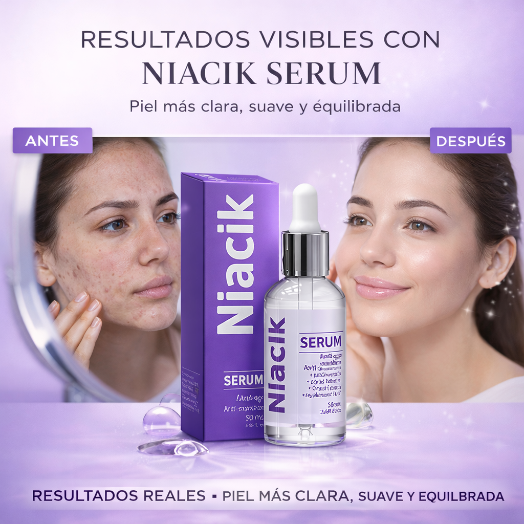 NIACIK SERUM – Transforma la Piel con Acné en una Piel Clara, Suave y Radiante