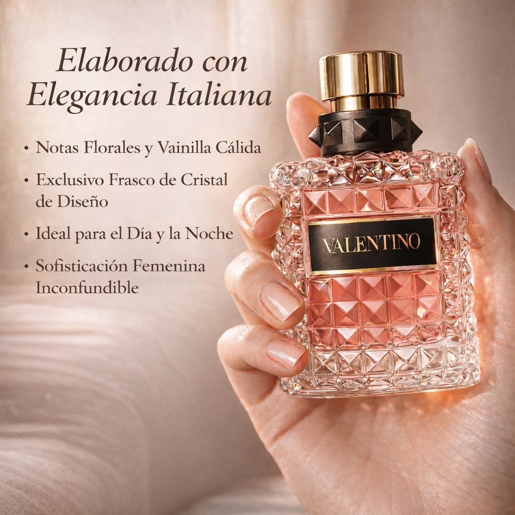 VALENTINO DONNA – Elegancia atemporal en cada spray