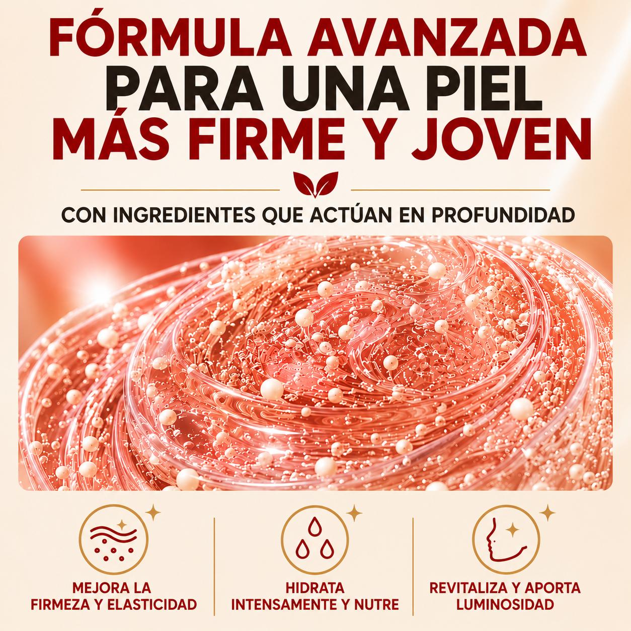 Crema reafirmante antiedad - piel de aspecto más joven desde las primeras aplicaciones.