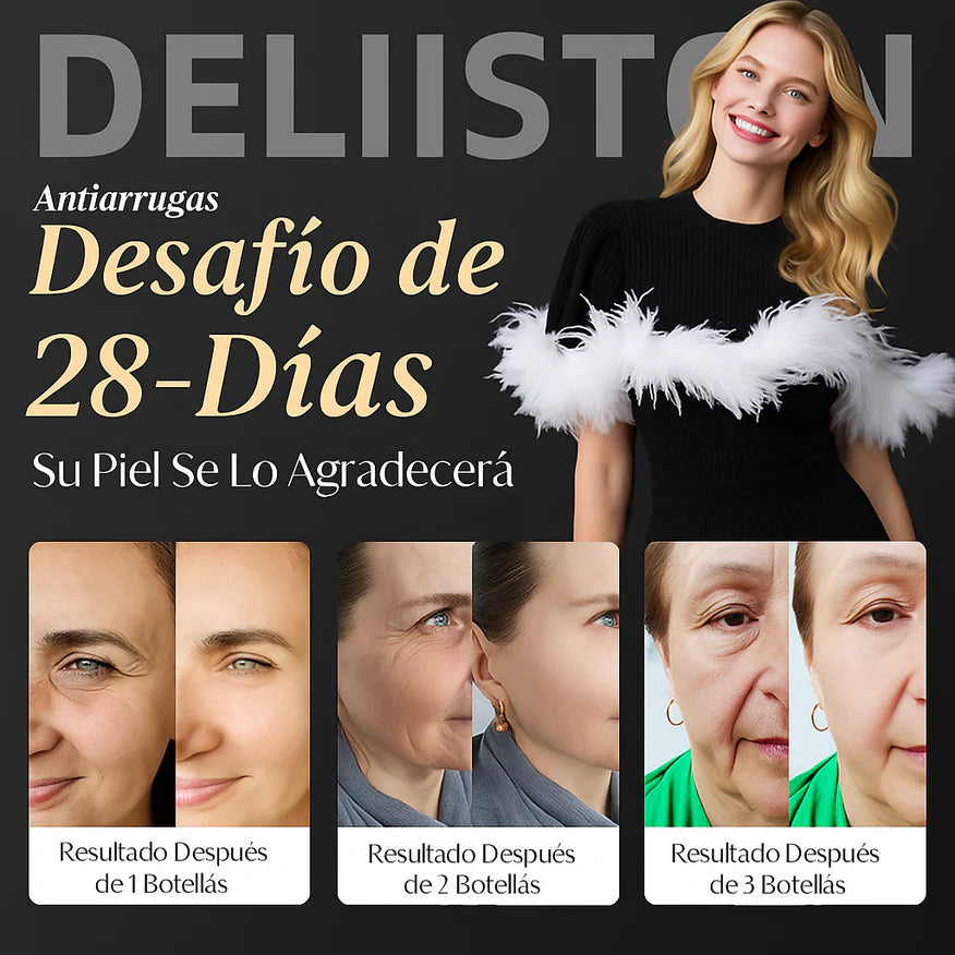 Deliiston Flor Eterna Elixir Antiarrugas Triple Acción