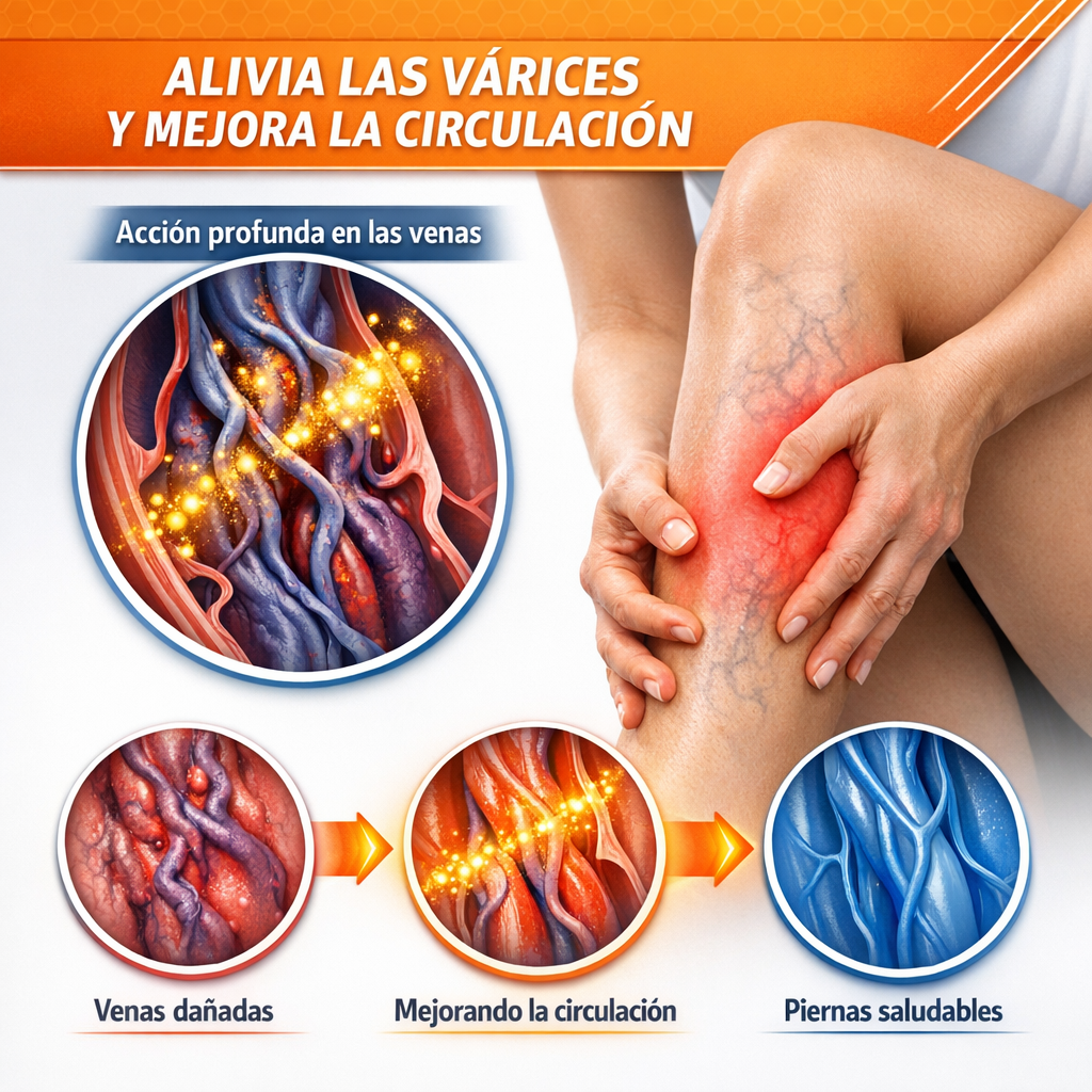 BeeVena Spray para el Alivio de las Varices – Reparación Rápida de Venas y Mejora de la Circulación
