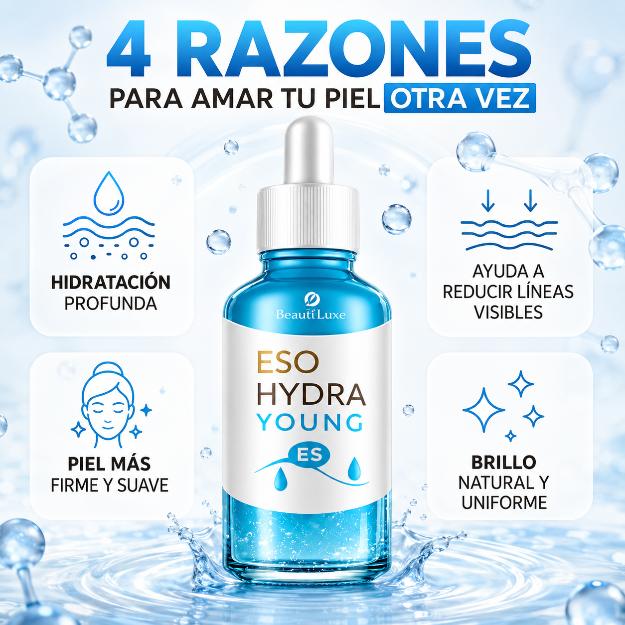 ESO HYDRA YOUNG ES - Recuperá una piel más hidratada, firme y luminosa cada día.