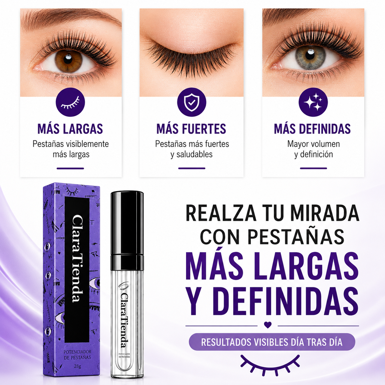 Sérum Reafirmante de Pestañas — Realza Tu Mirada con Pestañas Más Largas y Definidas