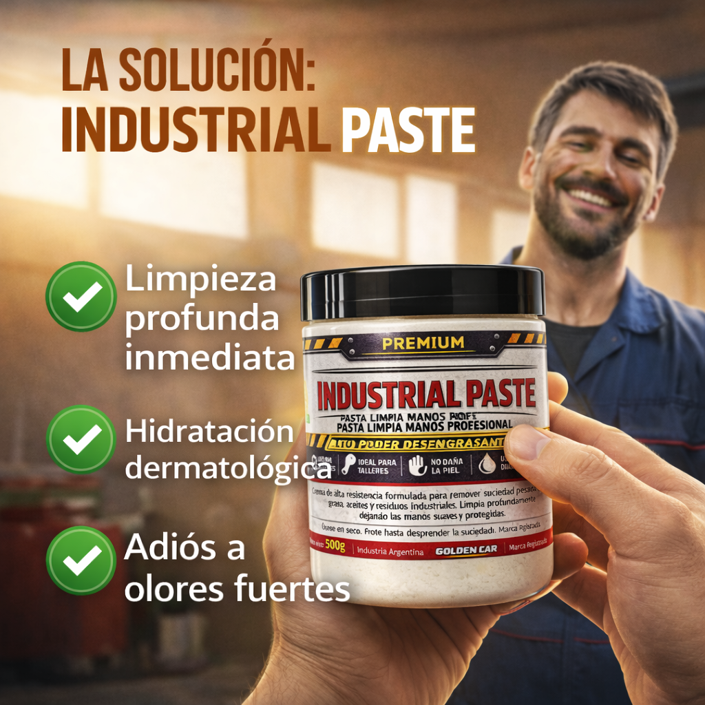PASTA INDUSTRIAL - Pasta Limpia Manos Profesional, Alto Poder Desengrasante