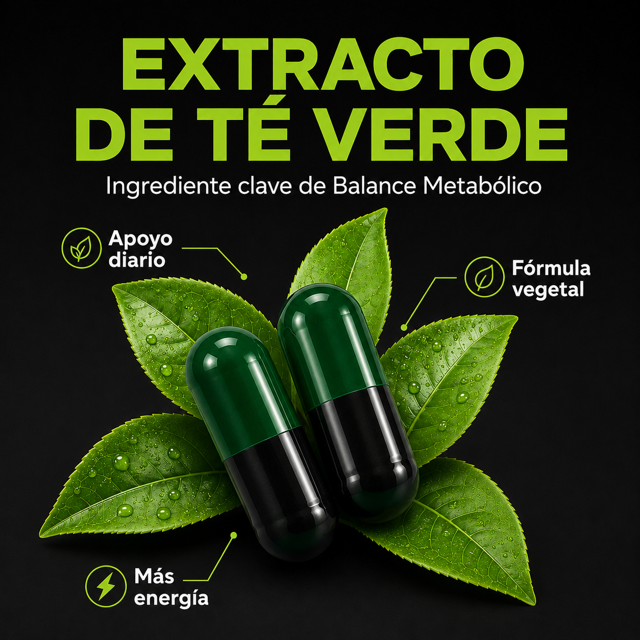 Balance Metabólico - Cápsulas Veganas para Energía y Control Diario