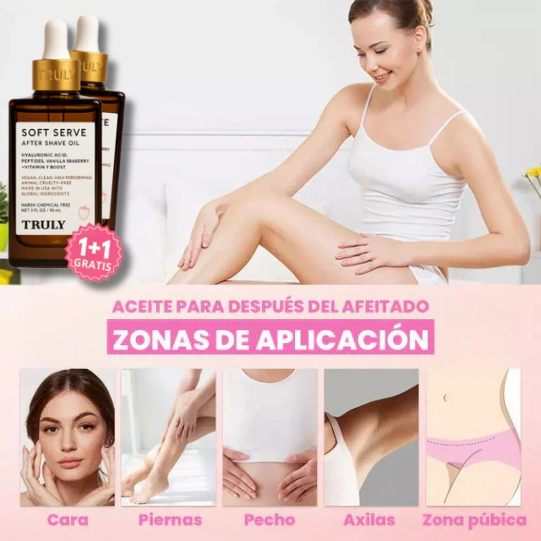 VERDADERA BELLEZA ✨ Aceite parte intima - Piel Radiante y Suave - OFERTA 2x1 ✨