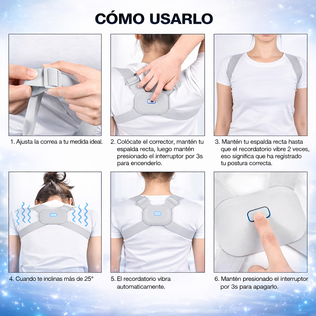Corrector de postura inteligente ajustable