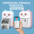 Mini impresora térmica portátil recargable (sin tinta) + ENVÍO GRATIS