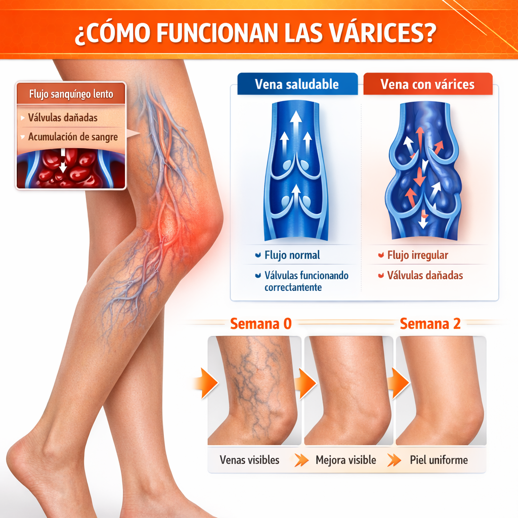 BeeVena Spray para el Alivio de las Varices – Reparación Rápida de Venas y Mejora de la Circulación