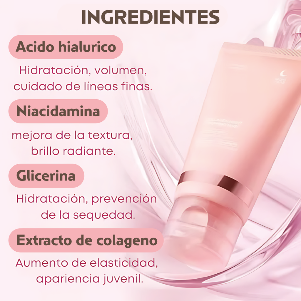 Mascarilla de Colágeno Nocturna | Renueva tu piel con el primer uso