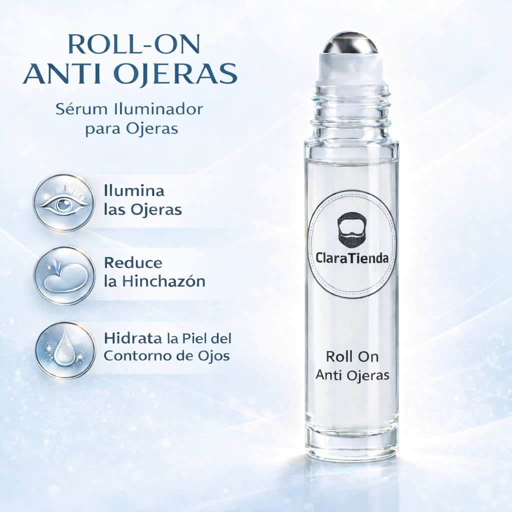 Roll-On Anti Ojeras – Ilumina, Desinflama y Rejuvenece Tu Mirada en Minutos