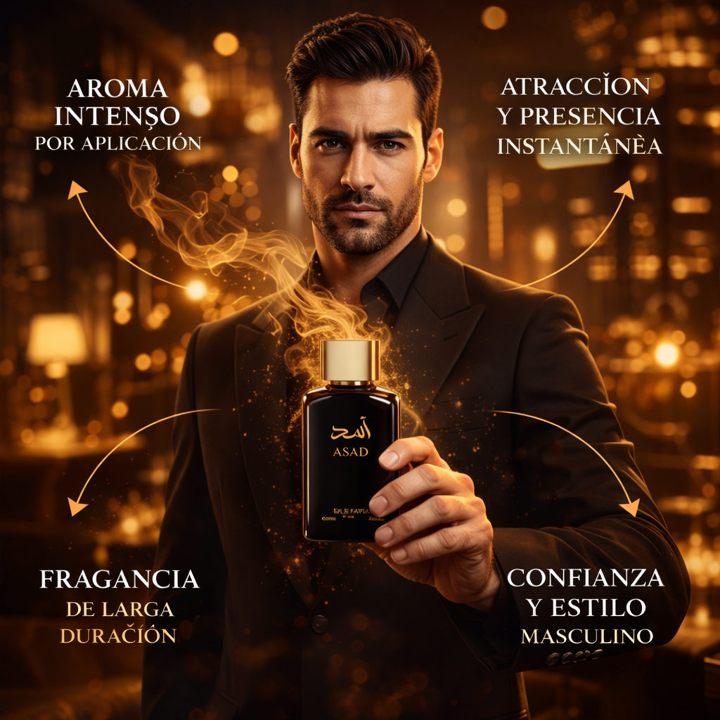 ASAD Eau de Parfum: El aroma del poder, la confianza y la atracción