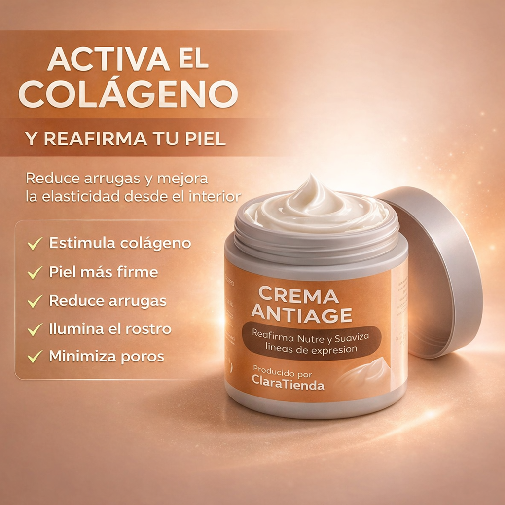 Crema Antiage Reafirmante : Reafirma, nutre y suaviza líneas de expresión