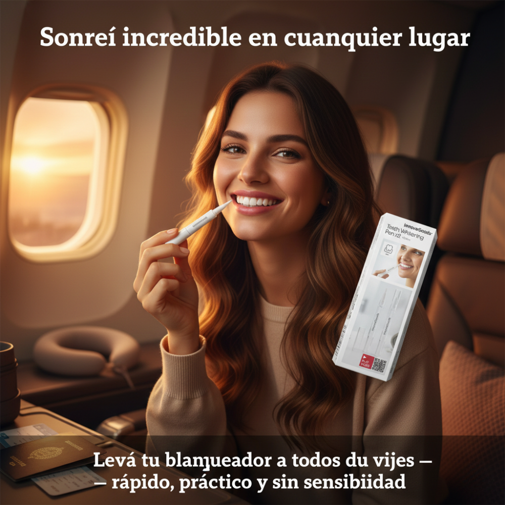 Lápiz Blanqueador LuminaPura — Dientes más blancos, confianza instantánea.
