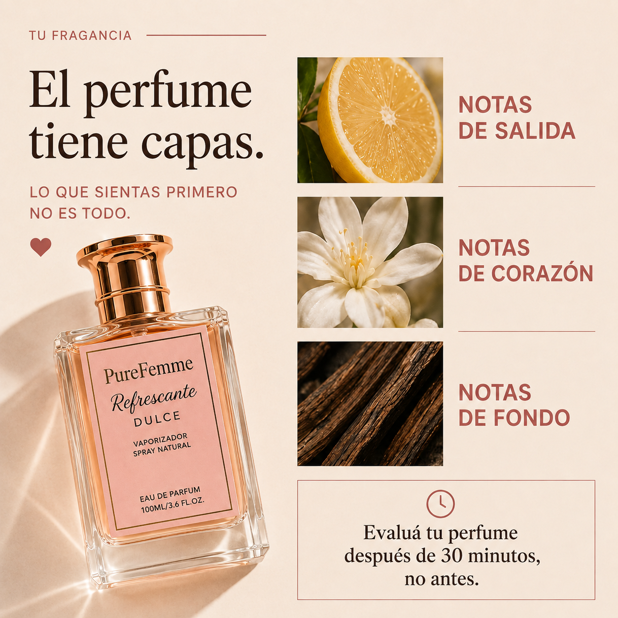 PureFemme Refrescante Dulce - La Frescura Íntima que Te Hace Sentir Segura, Cómoda y Delicadamente Femenina Todo el Día  Subheadline