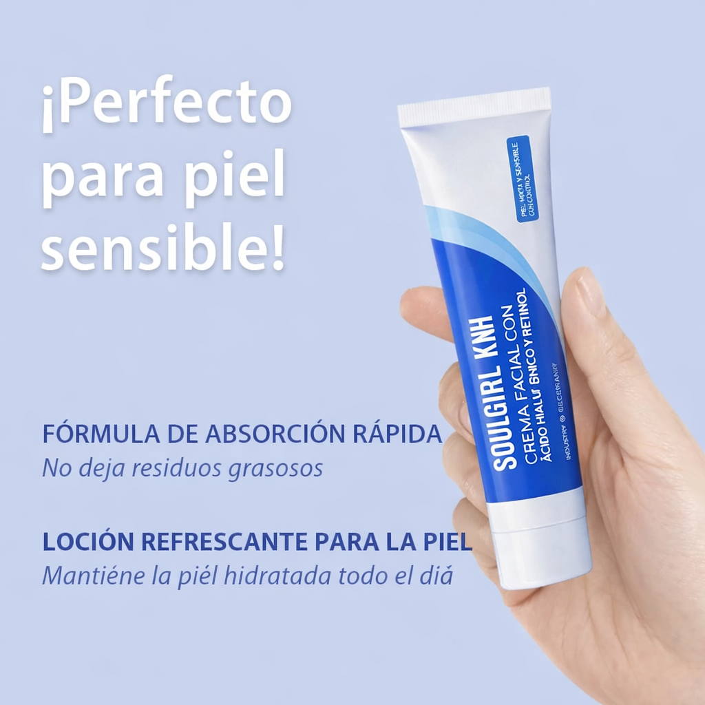 Soulgirl Knh – Crema Facial con Retinol + Ácido Hialurónico