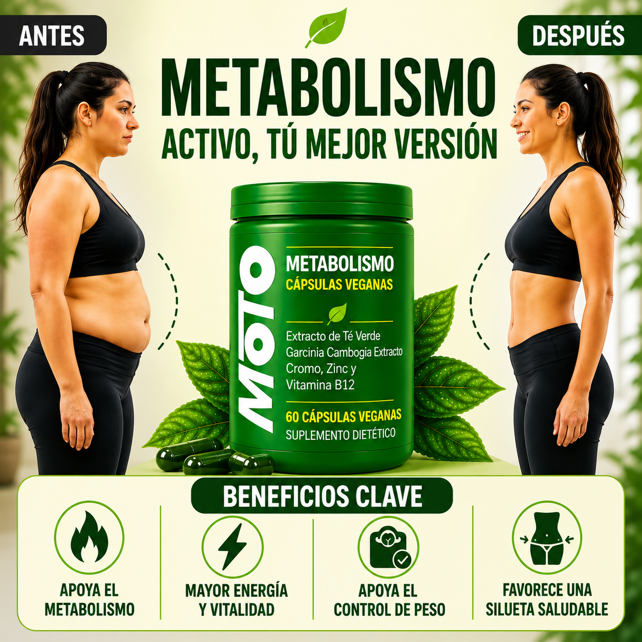 MOTO Metabolism | Cápsulas Naturales Para Quemar Grasa y Acelerar El Metabolismo