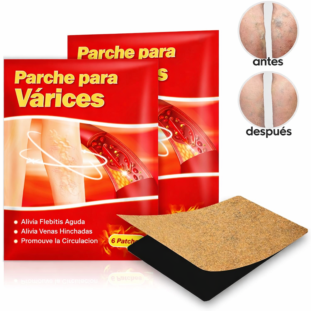 Parche para várices – Alivio inmediato y mejora la circulación en un solo parche