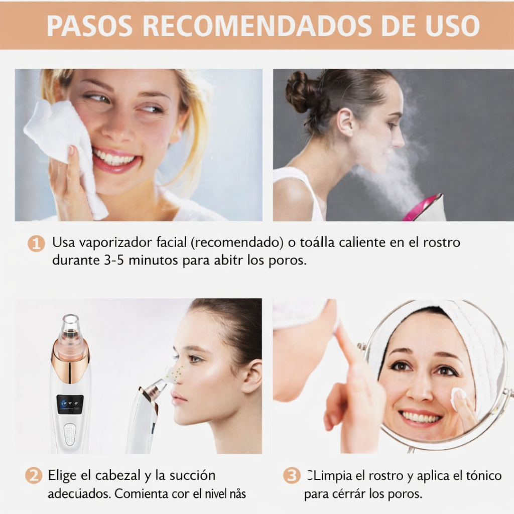 Aspirador de poros mágico – Solución para todos tus problemas faciales
