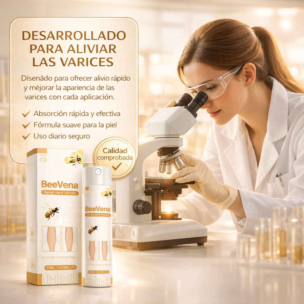 Beevena Spray para Varices – Alivio Rápido y Llévate 2x1 Hoy (Piernas Ligeras Sin Dolor)