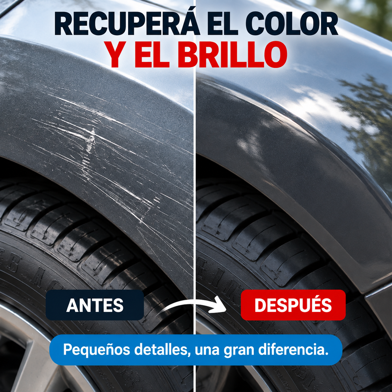 PuraPintura para autos - Restaura el color y el brillo de tu auto sin pasar por el taller (Oferta 2x1)