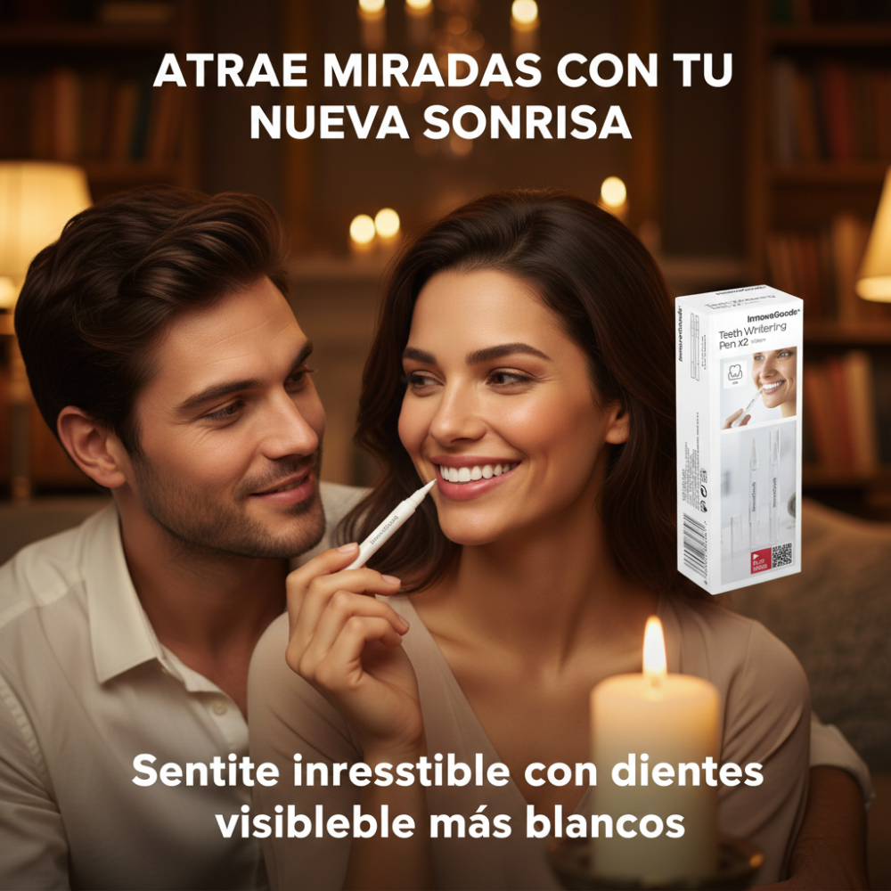 Lápiz Blanqueador LuminaPura — Dientes más blancos, confianza instantánea.