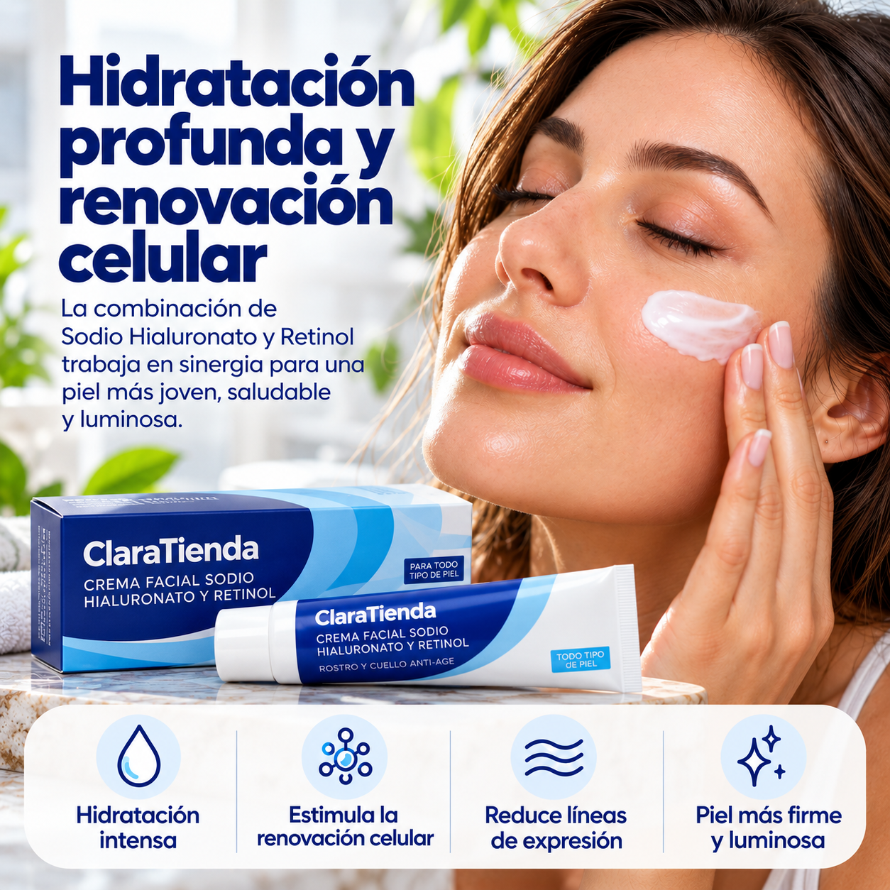 Crema Facial - Hidratación profunda y renovación visible