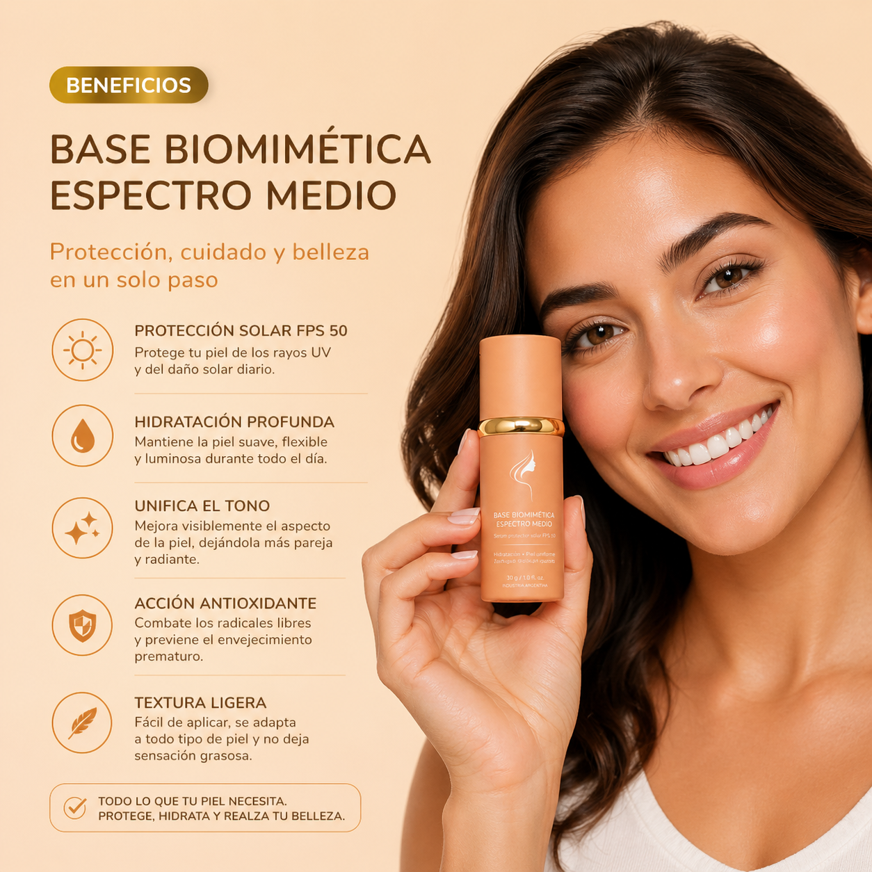 Biommic Foundation – Base Líquida Hidratante que Cambia de Color