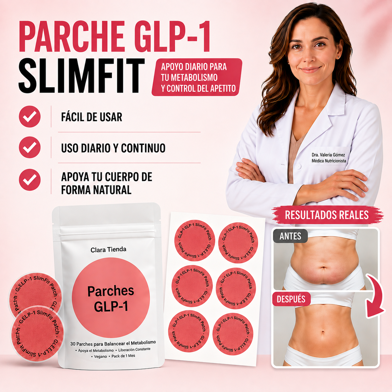 Parche GLP-1 SlimFit - Tu Rutina de Bienestar, Ahora en un Parche