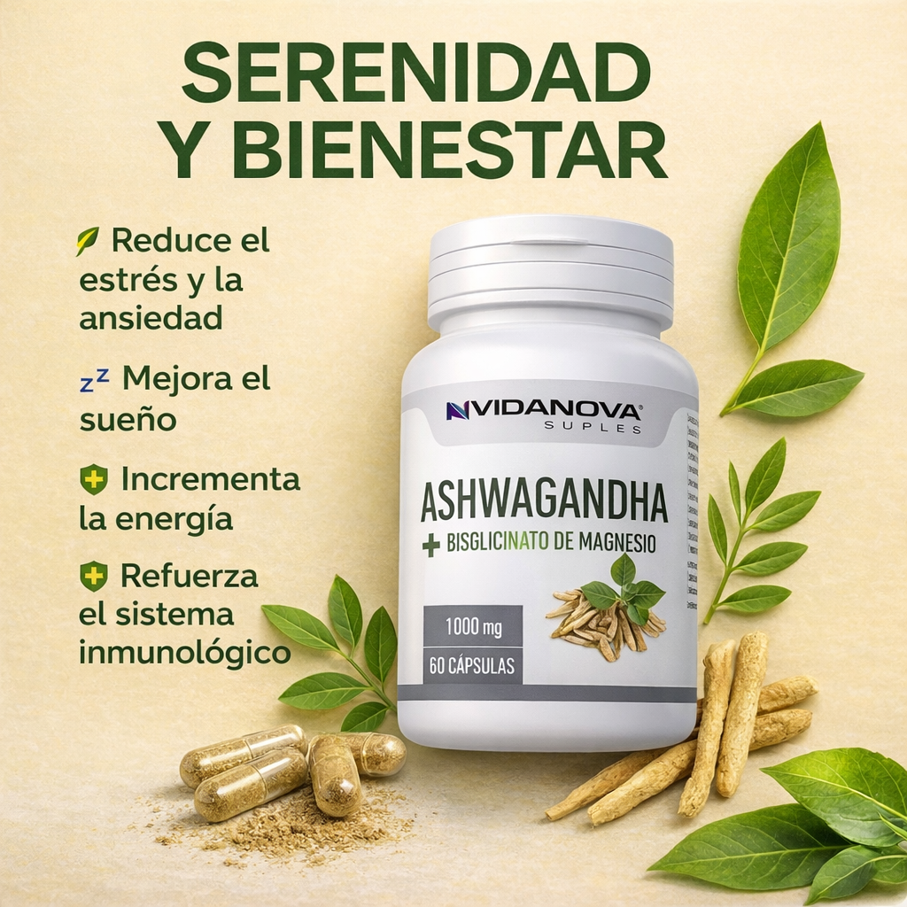 Ashwagandha con Magnesio Original 1000 mg – tu fórmula antiestrés de máxima potencia