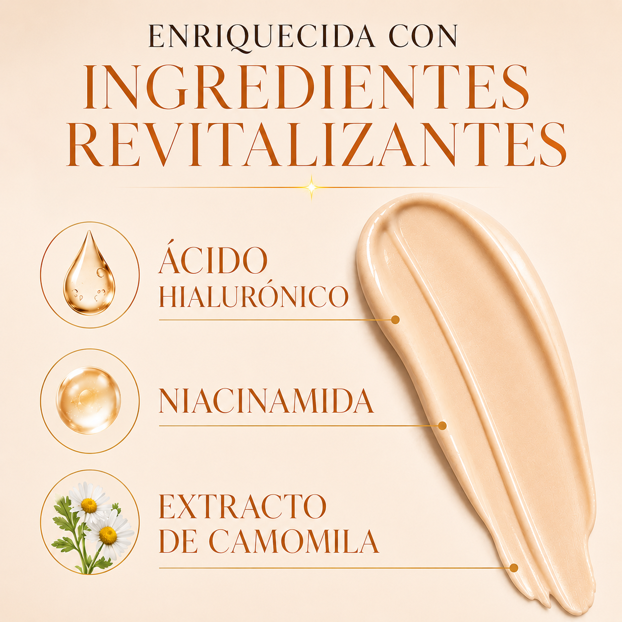 Base Facial 3 en 1 FPS 50 – Maquillaje, Tratamiento y Protección Solar