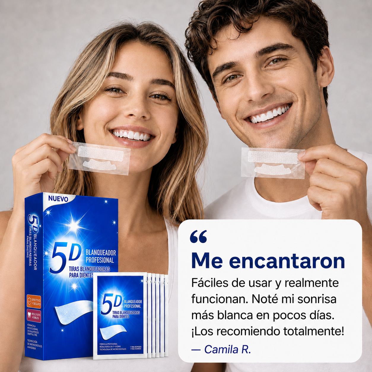 5d Tiras Blanqueadoras de Dientes: Tu Rutina Simple Para Lograr Una Sonrisa Más Blanca Desde Casa