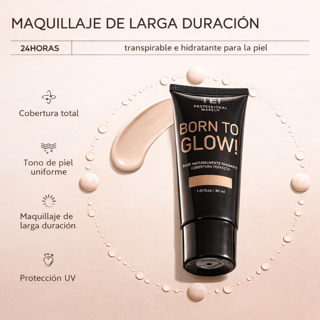 Nacida para brillar – base líquida antiage