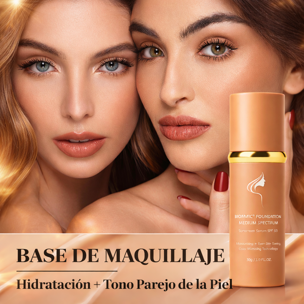 Bio Mimic Foundation Medium Spectrum - 4-in-1 Base Cobertura inteligente que unifica y protege la piel