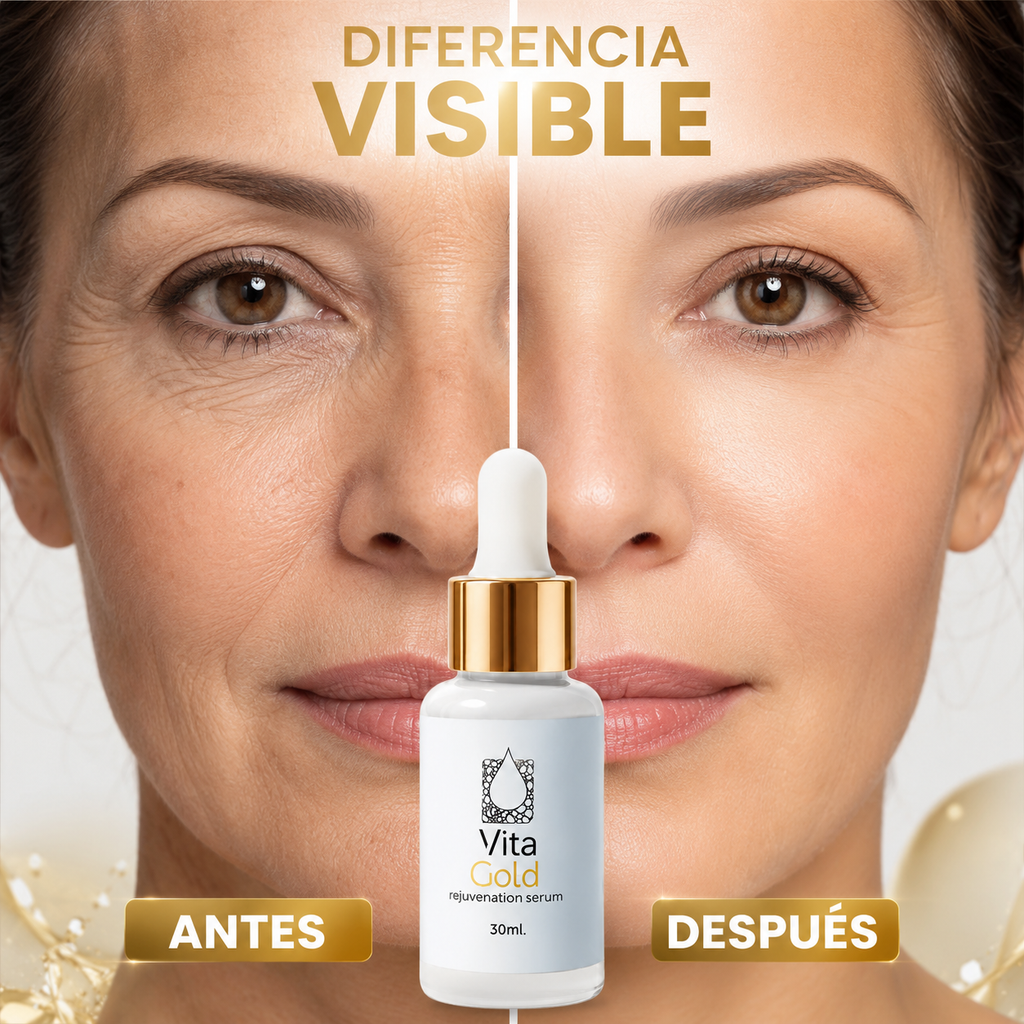 Vita Gold™ Rejuvenation Serum - Revelá una piel más suave, firme y radiante.