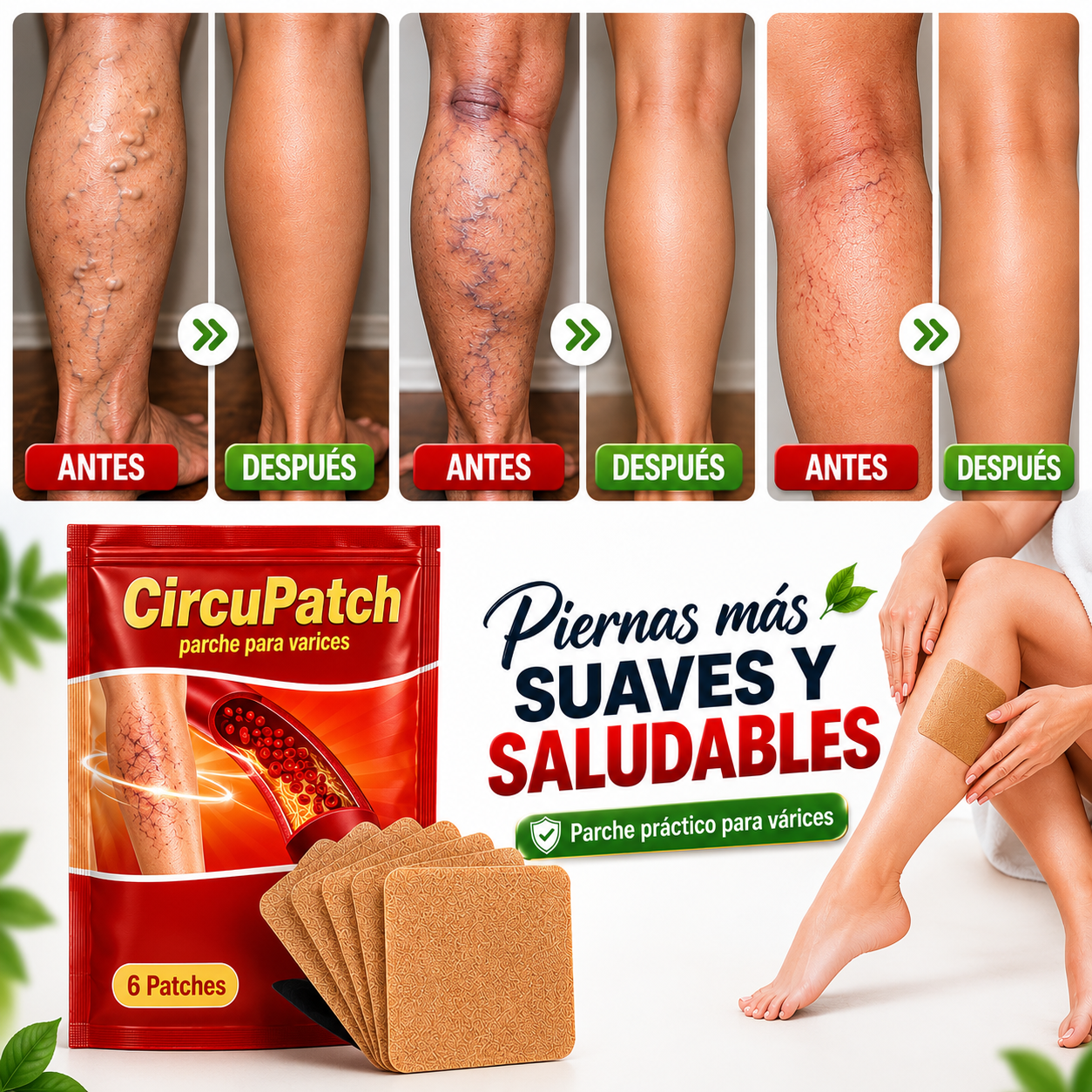 CircuPatch: ¡Dile adiós a las varices y recupera la belleza natural de tus piernas!