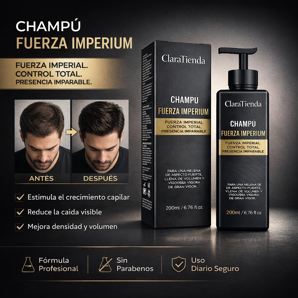 Champú Fuerza Imperium - Fuerza Imperial. Control Total. Presencia Imparable.