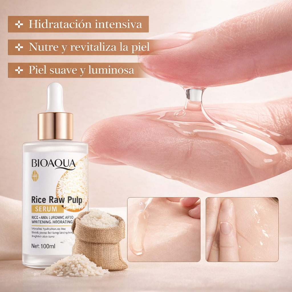 BIOAQUA Sérum Iluminador de Arroz