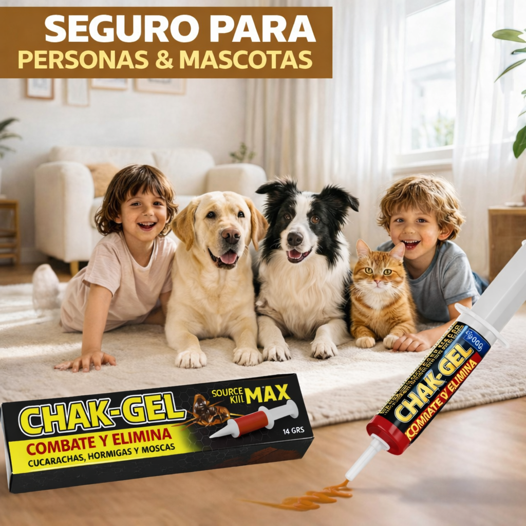 Chack Gel Eliminador de cucarachas - Una gota. Eliminación total.