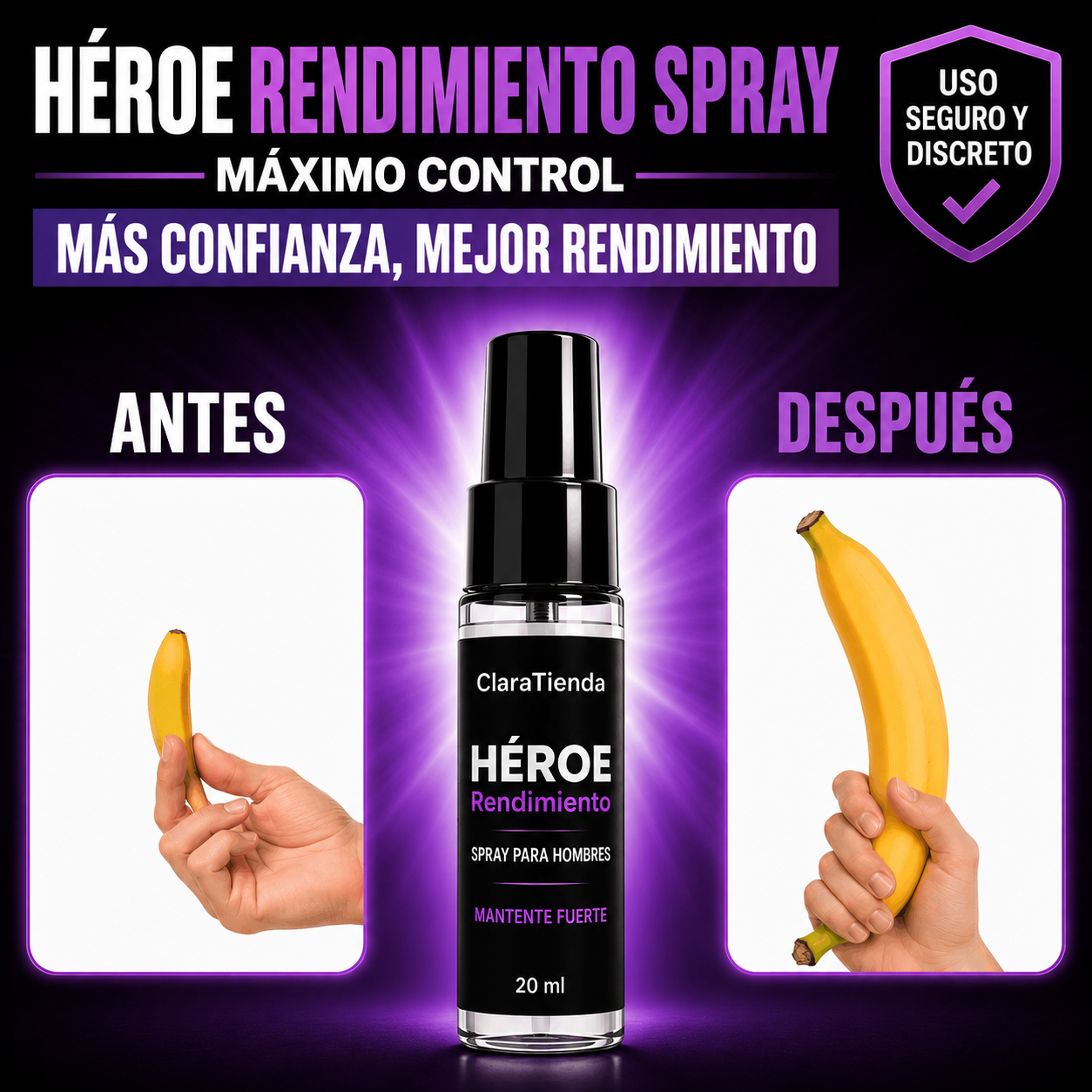Spray de Rendimiento HÉROE – Máximo Control, Más Confianza y Mejor Rendimiento