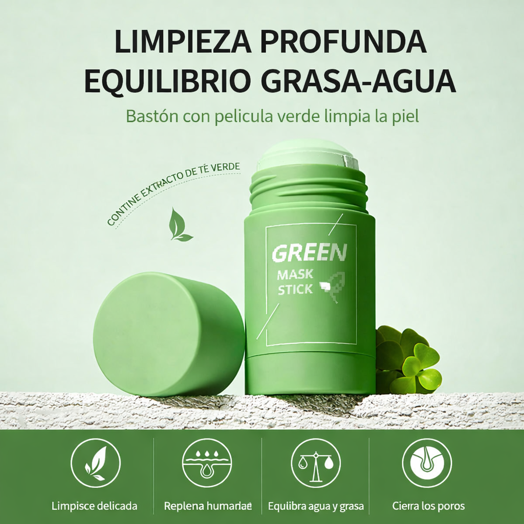 Green Mask Stick – Limpieza profunda, purifica y controla la grasa bundle